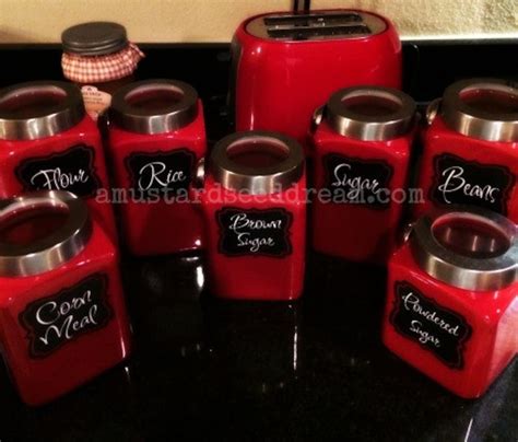 Kitchen Canister Labels Kitchen Accessory Vinyl Wall Art - Etsy