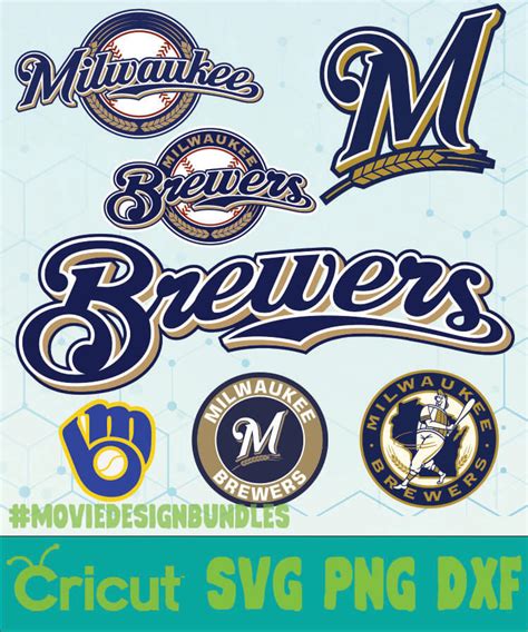 MILWAUKEE BREWERS MLB BUNDLE LOGO SVG, PNG, DXF - Movie Design Bundles