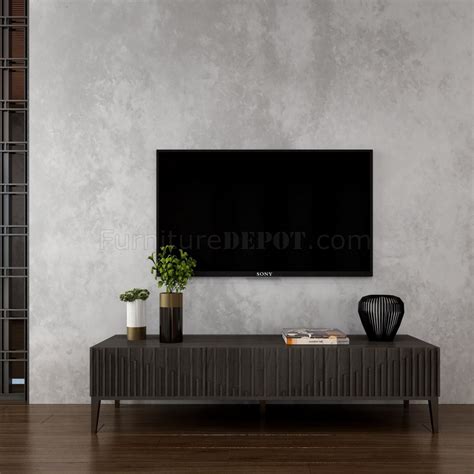 Moderna TV Stand in Dark Oak by J&M