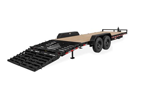 Super Deluxe Ramp Industrial Equipment Trailer by H&H Trailers