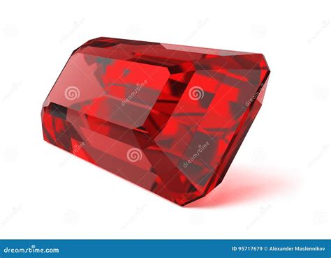 Ruby precious stone stock illustration. Illustration of expensive - 95717679