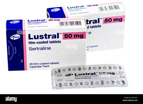 Lustral (Pfizer) tablets, the brand name of Sertraline SSRI anti ...