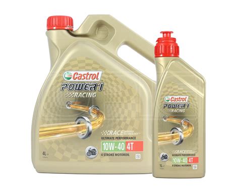 Buy Castrol Power 1 Racing 4T 10w-40 Fully Synthetic Motorcycle Engine ...