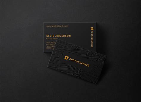 Embossed Business Card Mockup Free Psd - Infoupdate.org