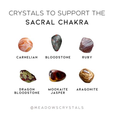 Sacral Chakra Crystals – MeadowsCrystals