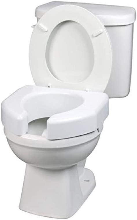 Amazon.com: Maddak Basic Open Front Elevated Toilet Seat (725790000): Health & Personal Care