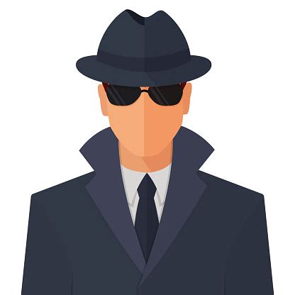 Ilustración de Ilustración De Concepto De Vector Plano Del Agente Secreto Espía y más Vectores ...