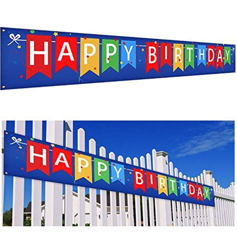 Large Happy Birthday Banner Huge Rainbow Happy Birthday Banner Colorful ...