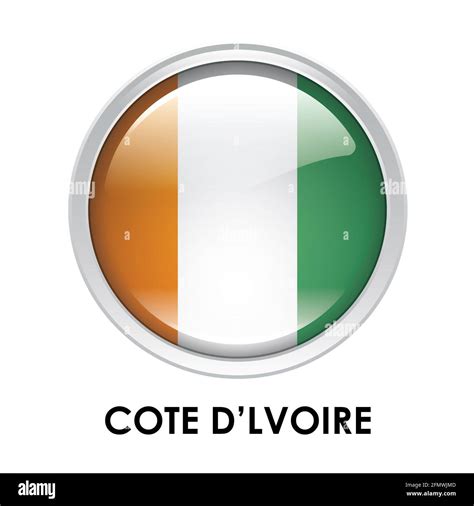 Round flag of Cote D’Ivoire Stock Photo - Alamy