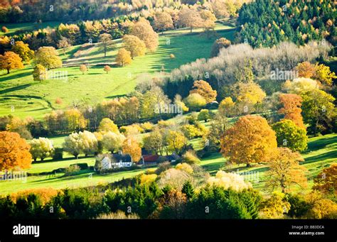 Autumn view across the Cotswold countryside in Gloucestershire Stock Photo, Royalty Free Image ...