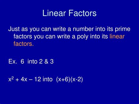 PPT - 6.2 Polynomials and Linear Factors PowerPoint Presentation, free ...