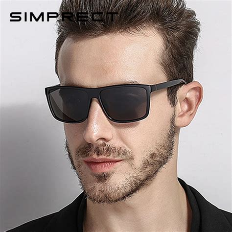 Αγορά Άνδρες ' s γυαλιά | SIMPRECT 2019 Square Polarized Sunglasses Men UV400 High Quality ...