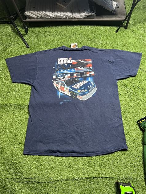 Vintage vintage nascar dale earnhardt jr navy racing shirt | Grailed