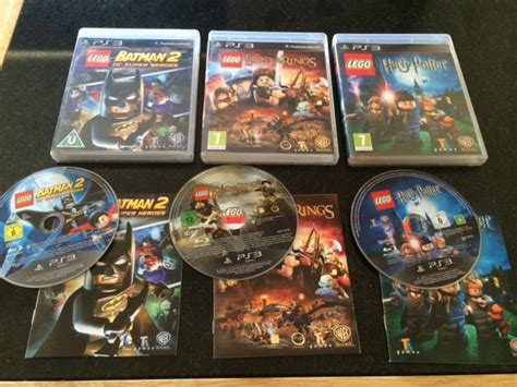 3 PS3 PLAYSTATION 3 LEGO GAMES HARRY POTTER BATMAN LORD OFF THE RINGS ...