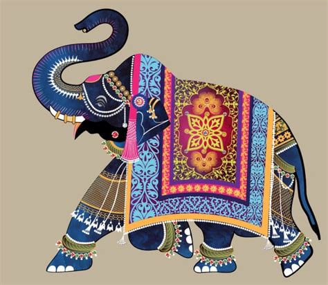 Pin by Ольга Егорова on indian elephant and animals | Elephant art, India art, Elephant illustration