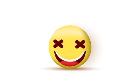 3d design icon smile emoji realistic yellow isolated on 7166553 Vector Art at Vecteezy