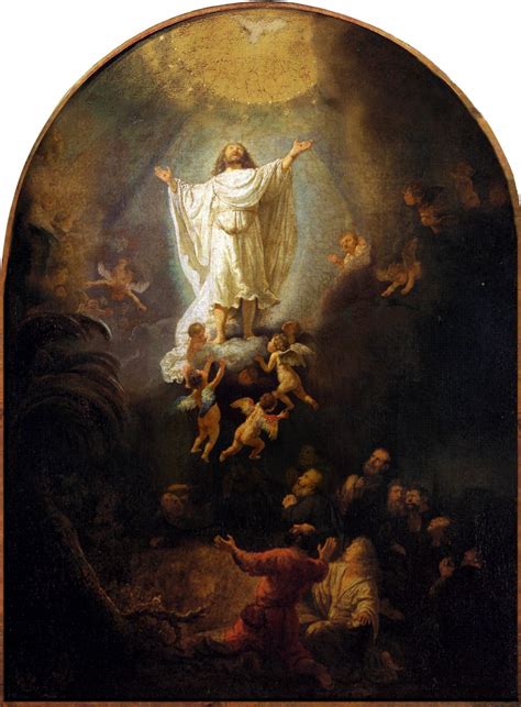 The Ascension Of Christ, 1636, 68×93 cm by Rembrandt Harmenszoon van ...