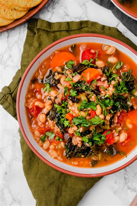 Farro Vegetable Soup (One-Pot Vegan) | Two Market Girls