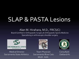 SLAP & PASTA Lesions 01-2013 | PPT