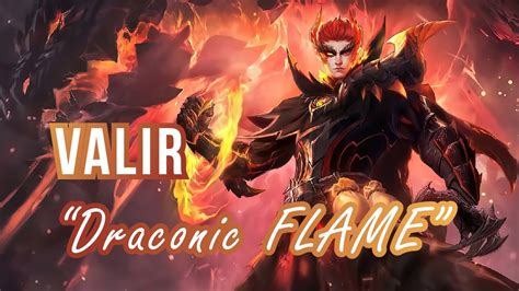 VALIR NEW EPIC SKIN REVIEW DRACONIC FLAME+GAMEPLAY - YouTube