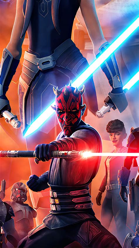 Darth Maul, Star Wars The Clone Wars, Season 7, Poster, 4k HD Phone ...