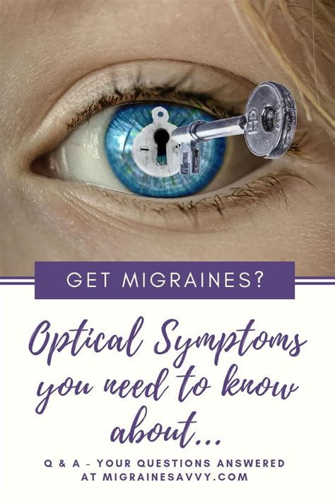 Optical Migraine Symptoms: It's Q & A Time | Migraine, Headache ...