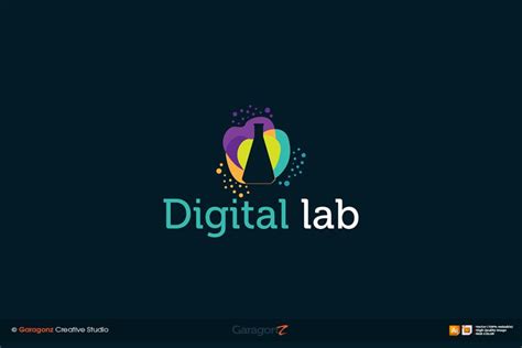 Digital lab logo vector