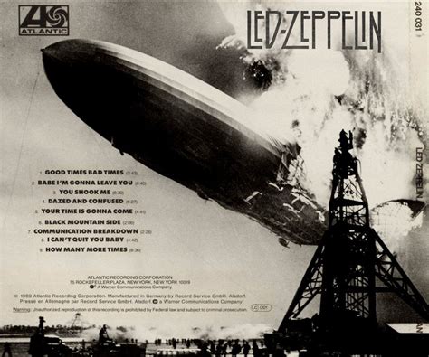 Classic Rock Covers Database: Led Zeppelin - Led Zeppelin I (1969)