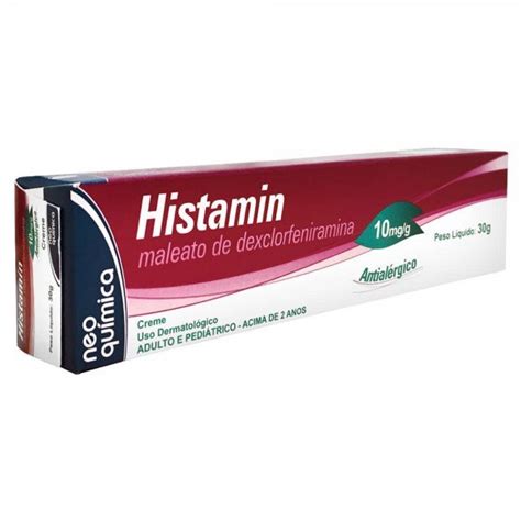 Histamin 10mg/g Creme 30g | Drogaria Minas-Brasil