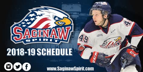 Saginaw Spirit release full 2018-19 schedule - mlive.com