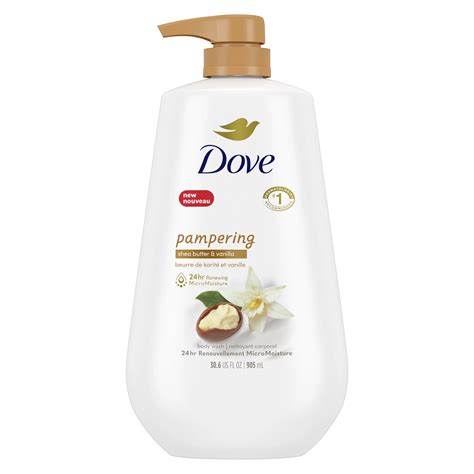 Dove Pampering Shea Butter & Warm Vanilla Nourishing Body Wash Pump - Shop Cleansers & Soaps at ...