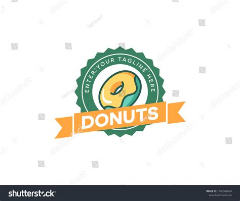 Donuts Logo Design Vintage Logo Vector Stock Vector (Royalty Free ...