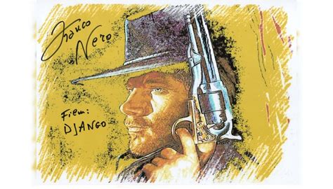 Franco Nero Django - Signed Pop Artwork by Gabriele Salvatore - CharityStars