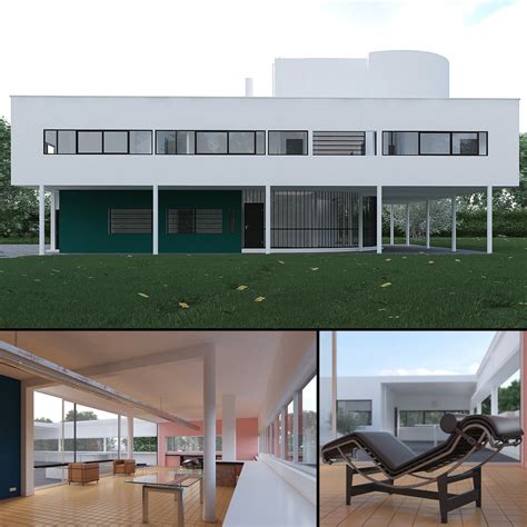 Villa Savoye - 3D Model by Visuarch