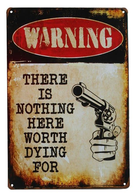 Warning No Trespassing Funny Tin Sign Bar Pub Garage Home Art Wall Decor Poster * Want to know ...