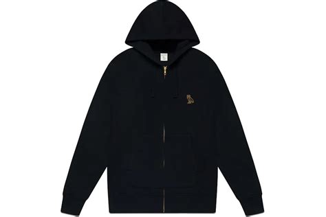 OVO x Essentials Full-Zip Hoodie Black Men's - SS23 - US