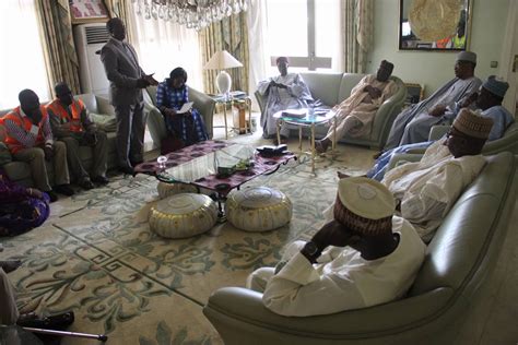 Ibrahim Babangida Receives NEMA Officials In His Residence. Photos ...