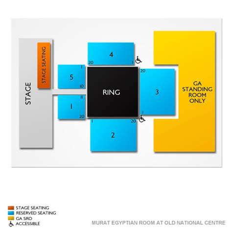 Murat Center Seating Chart: A Visual Reference of Charts | Chart Master