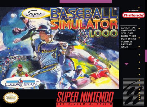 Super Baseball Simulator 1.0 SNES Super Nintendo