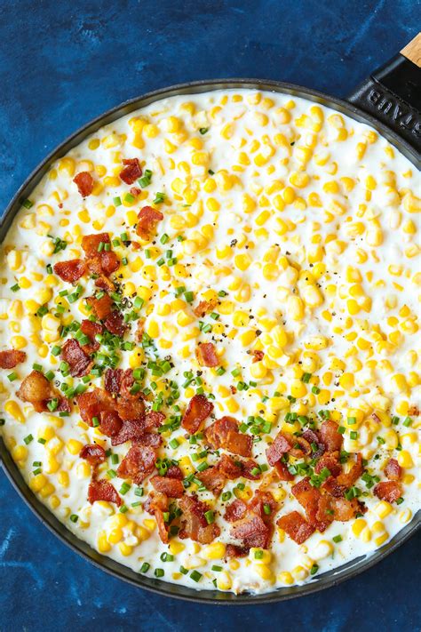 Stovetop Bacon Creamed Corn - Damn Delicious