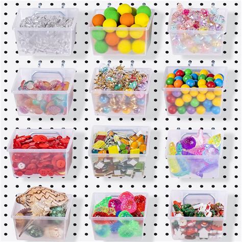 12 Pieces Pegboard Plastic Bins Kit - Pegboard Bins South Africa | Ubuy