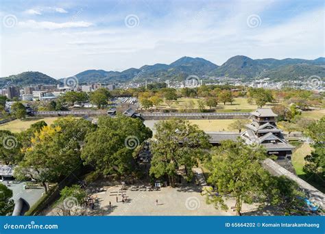 Kumamoto Panorama View editorial photography. Image of ancient - 65664202