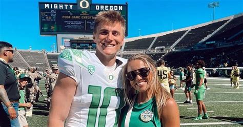 Bo Nix’s wife Izzy Nix celebrates Oregon QB’s latest achievement as he bags player of the week title