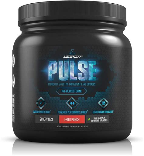 Legion Pulse Pre Workout Supplement All Natural Nitric Oxide Preworkout ...