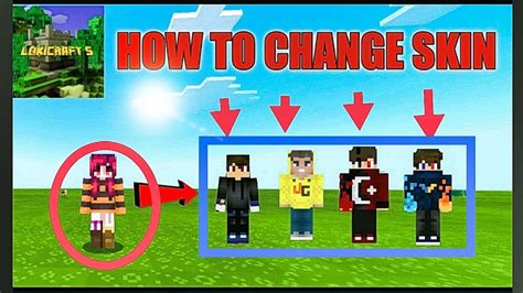 HOW TO CHANGE SKIN IN LOKICRAFT 5 || Techno GamerZ skin in LokiCraft 5 - YouTube