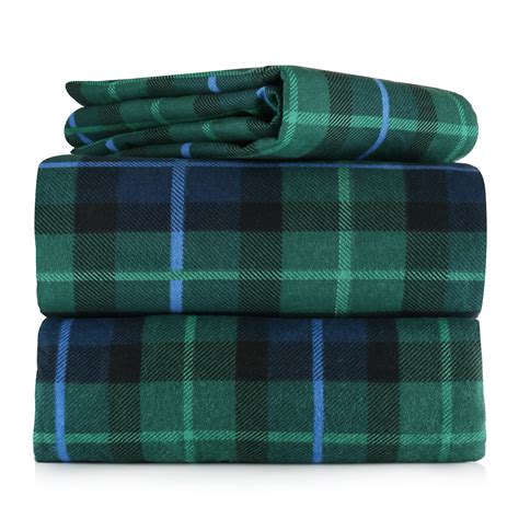 4 Piece 100% Soft Flannel Cotton Bed Sheet Set – Queen/King Size ...