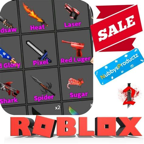 Roblox Murder Mystery 2 MM2 Chroma Shark Godly Knifes and Guns ...