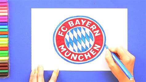 How to draw FC Bayern Munich Logo - YouTube