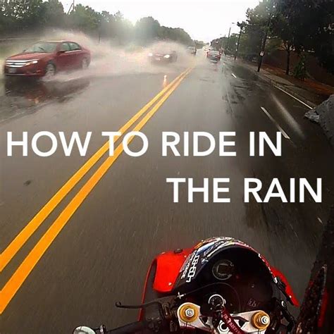 How To Ride A Motorcycle In The Rain | Motorcycle travel, Riding motorcycle, Mc ride