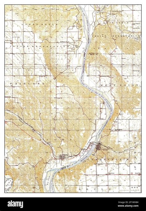 Chamberlain south dakota map Cut Out Stock Images & Pictures - Alamy